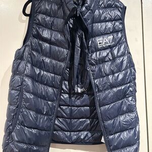 Emporio Armani Dark Blue Quilted Vest